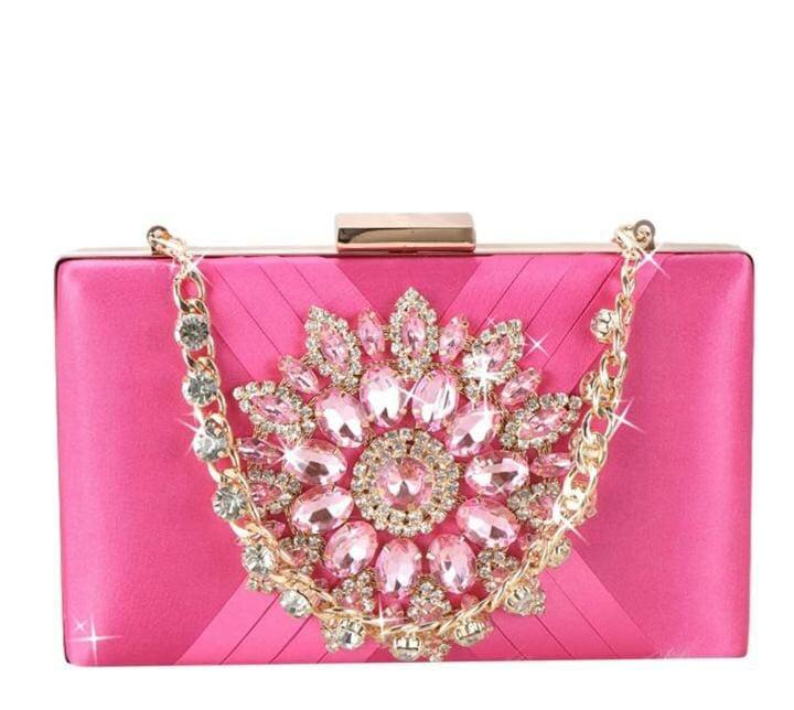Clutch soirée luxe strass