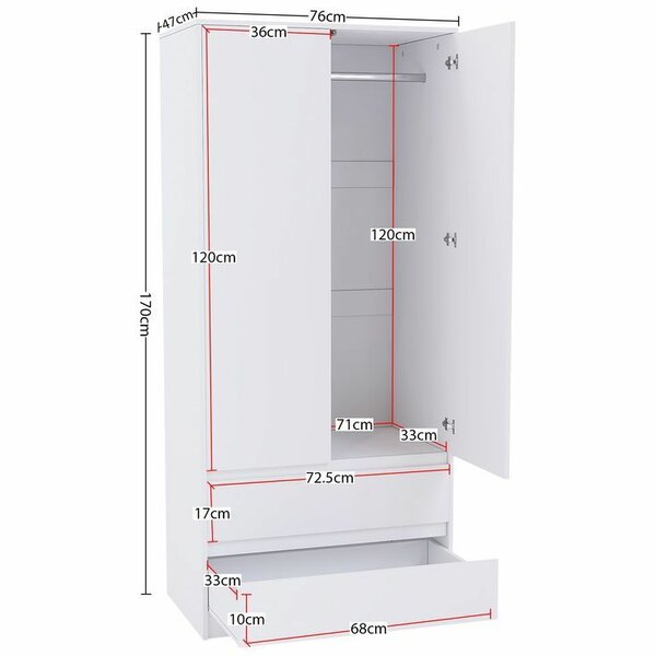 Armoire blanche moderne en bois