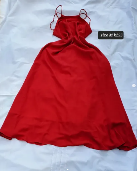 red dress