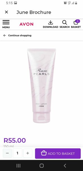 Avon body lotions