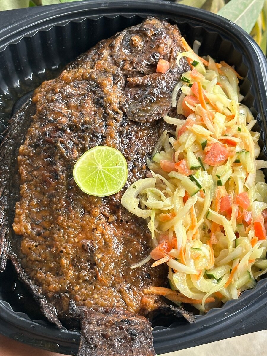 Poisson braisé