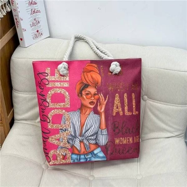 Sac cabas artistique coloré