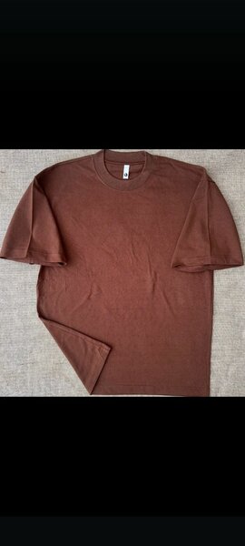 T-shirt marron unisexe