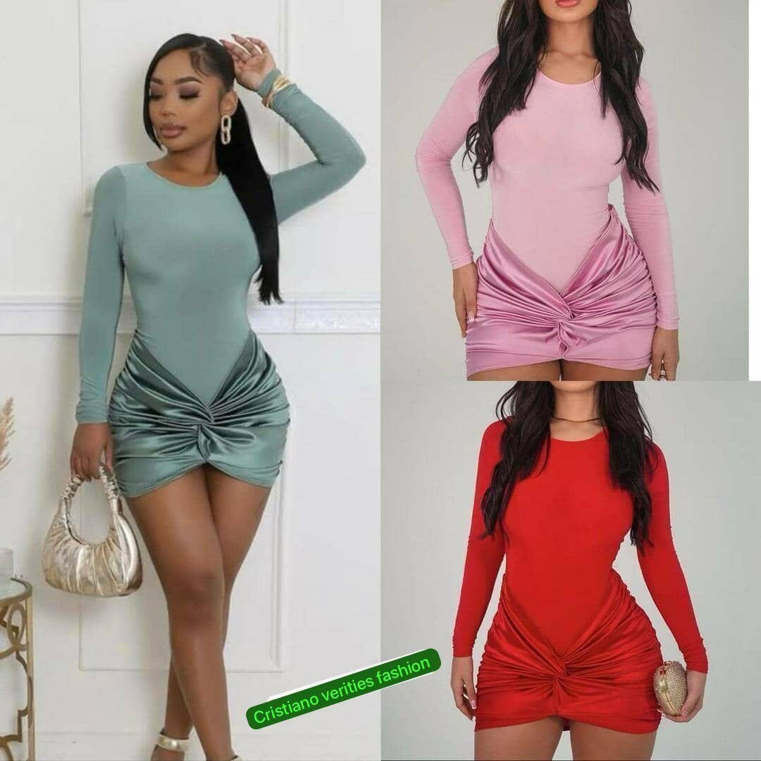 Robe moulante chic à manches