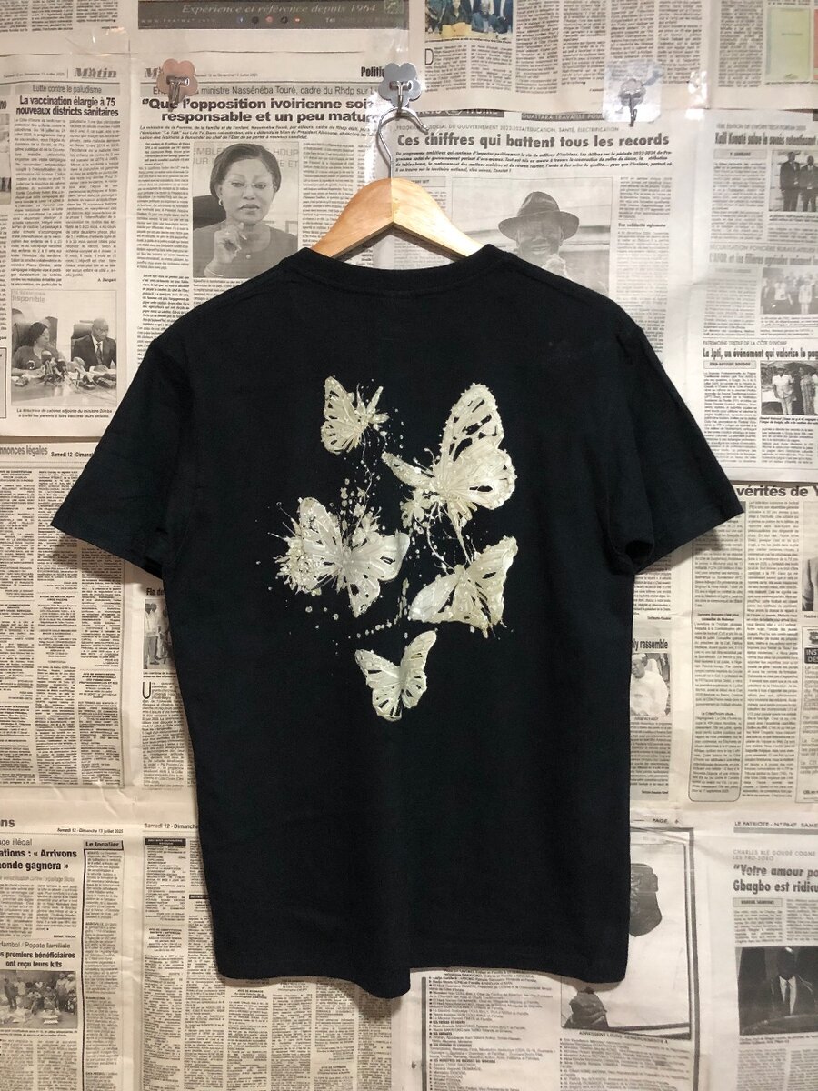 T-shirt noir SHEYCAIYGFUP