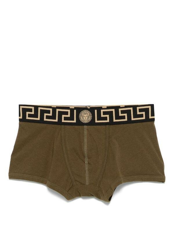 Boxer homme versace bleu noir et berge
