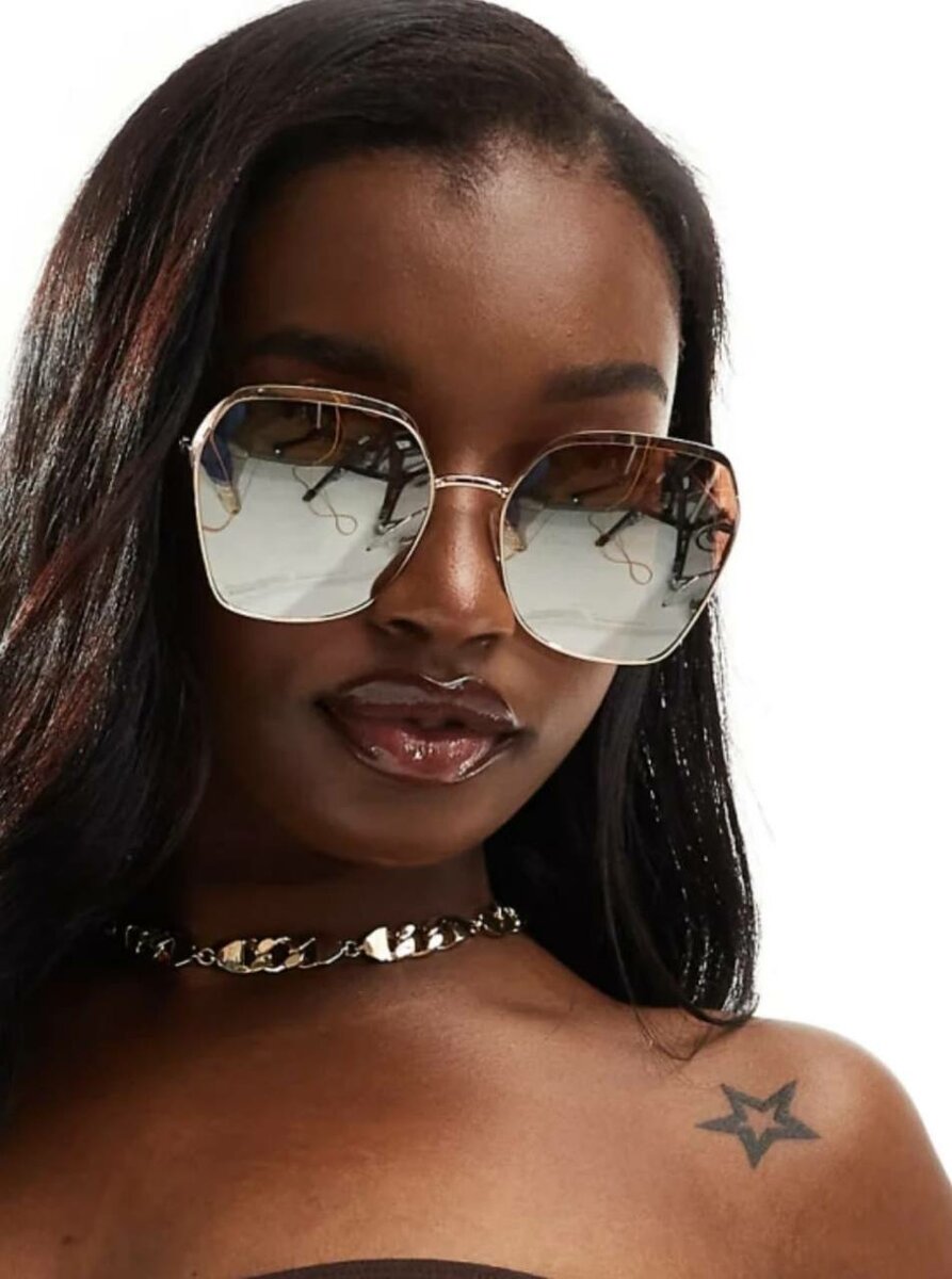 Lunettes de soleil oversize chic