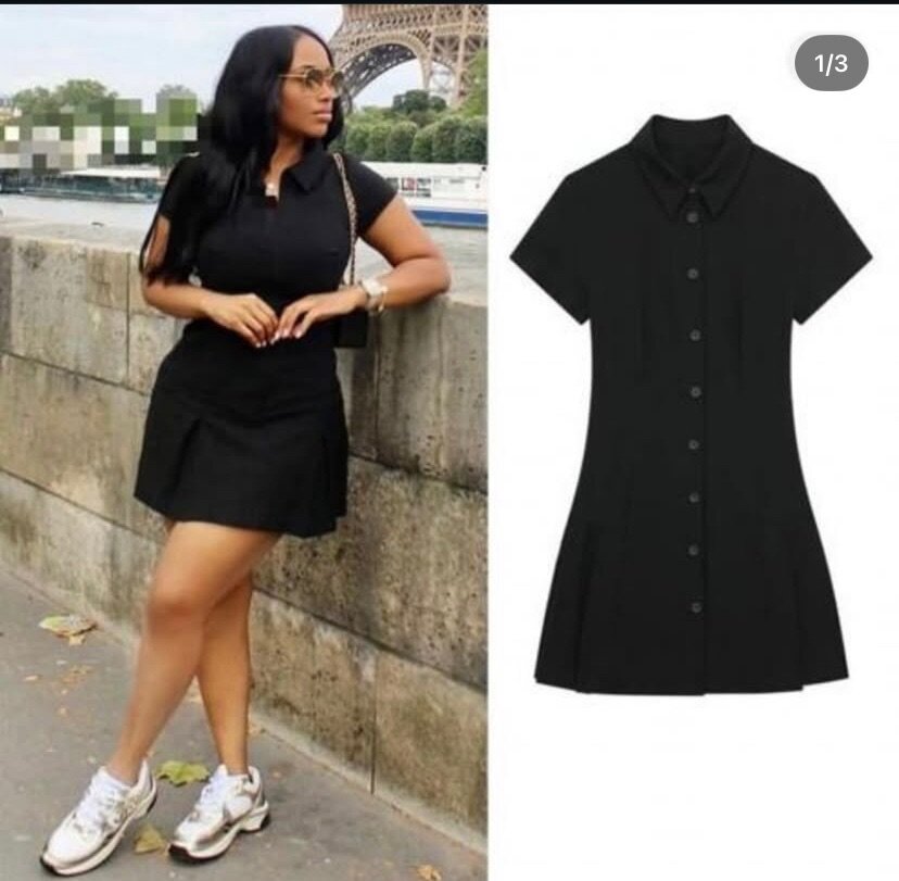 Robe Chemise Noire Élégante
