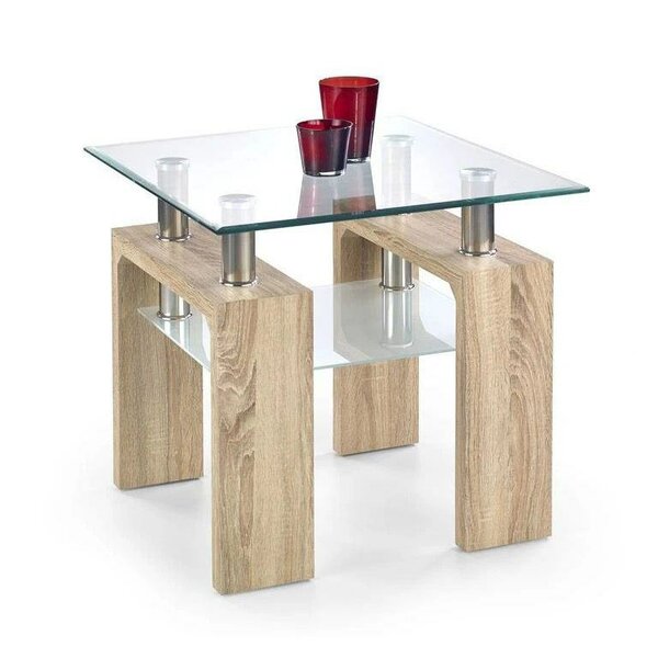 TABLE CENTRALE VITRÉE 50CM*50 CM