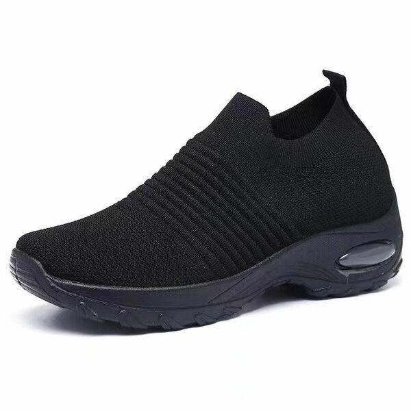Unisex black socks shoe