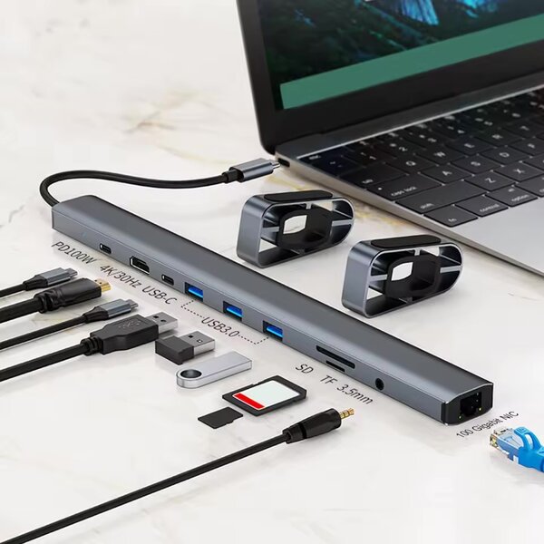 Adaptateur USB C Pro 10 en 1