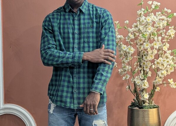 Chemise à carreaux homme