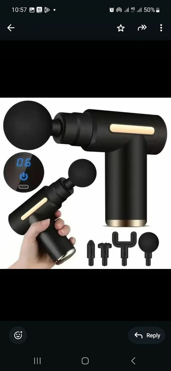 Massaging gun