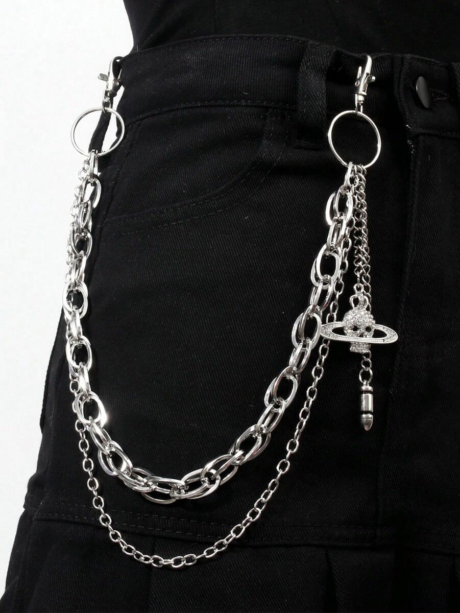 Ceinture Chaîne Punk avec Piques