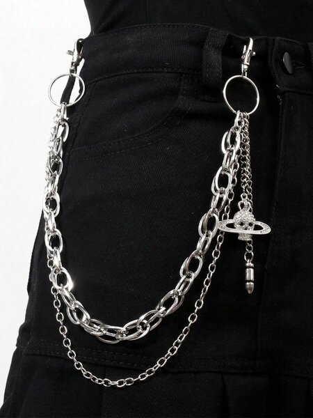 Ceinture Chaîne Punk avec Piques