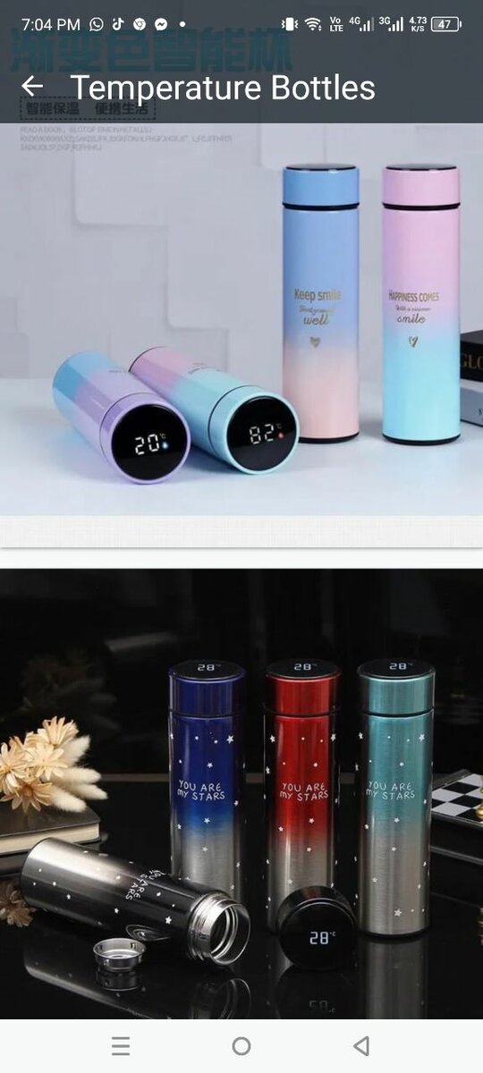 Temperature bottles