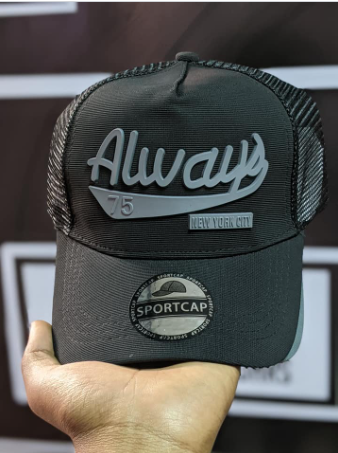 gray cap