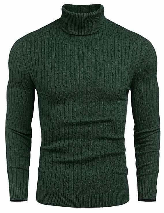 Pull col roulé