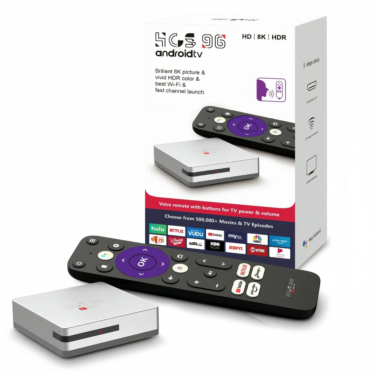 Boîtier Android TV 8K HDR