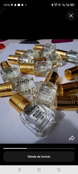 Parfum Musc Dubaï 5ml