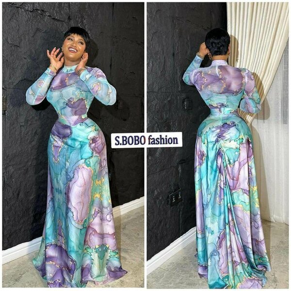 Robe Longue Imprimée Femme