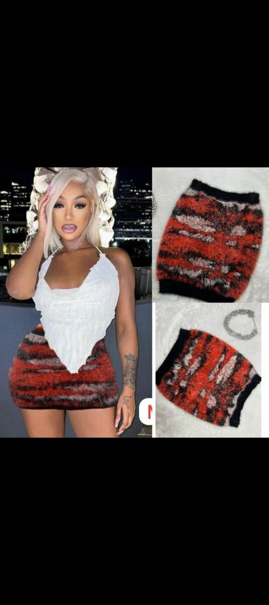Mini-jupe motif animalier