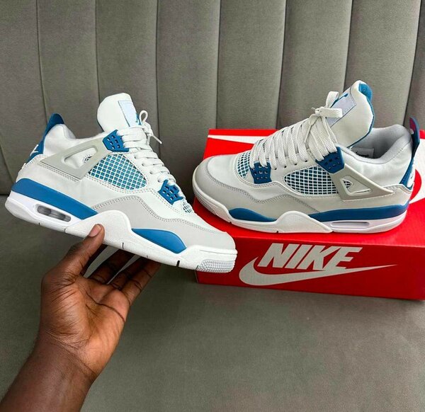 Jordan 4 White & Blue
