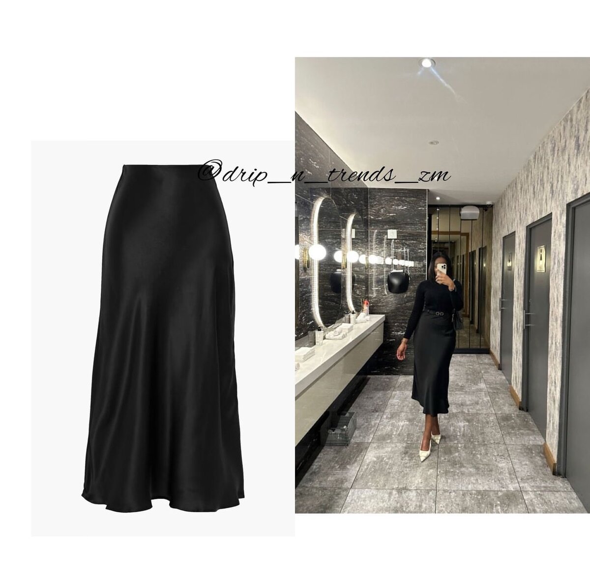 Satin skirts