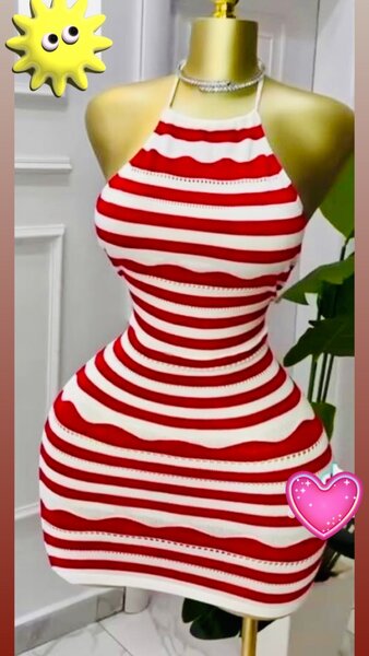 Robe Rayée Été Femme