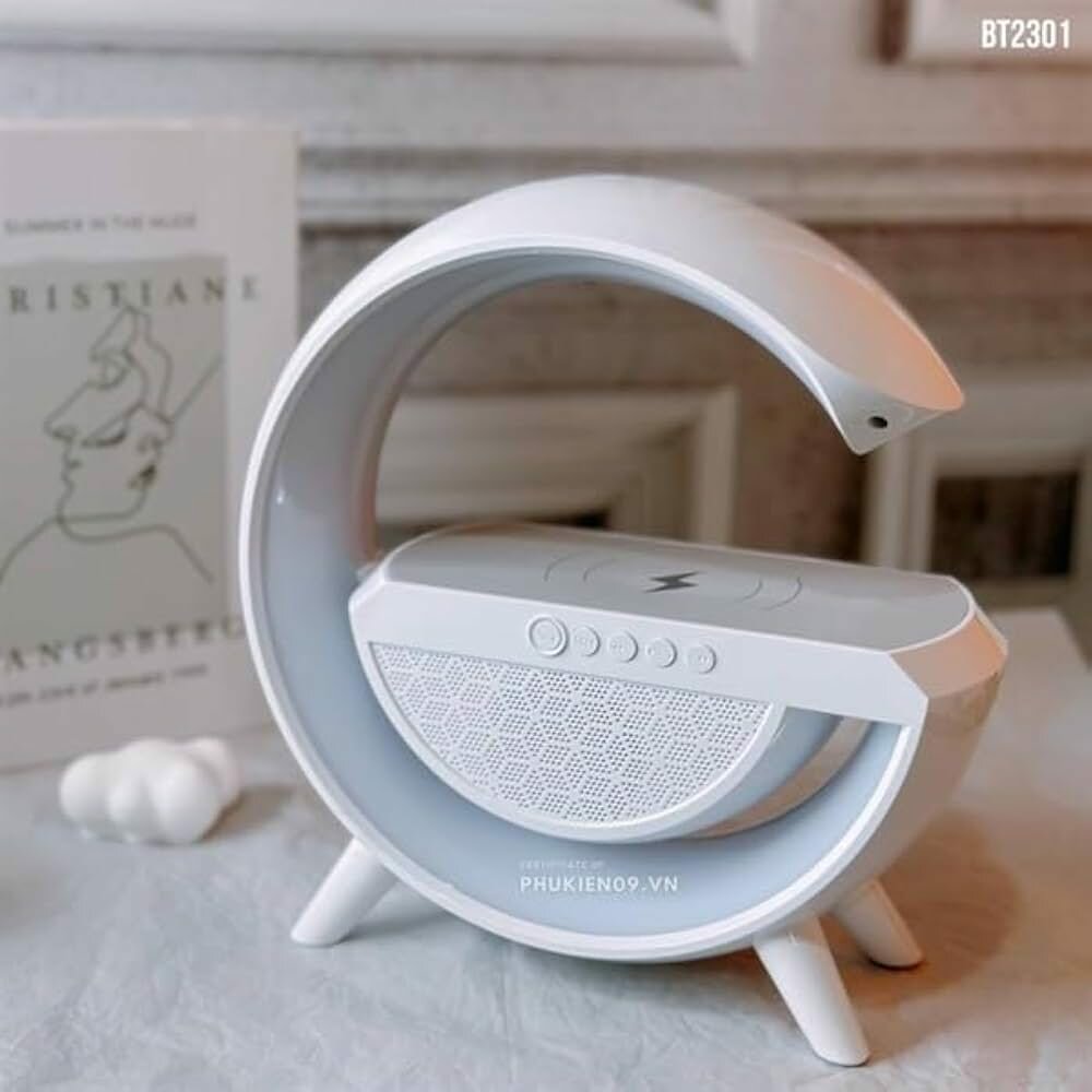 Station de Charge Sans Fil avec Enceinte LED