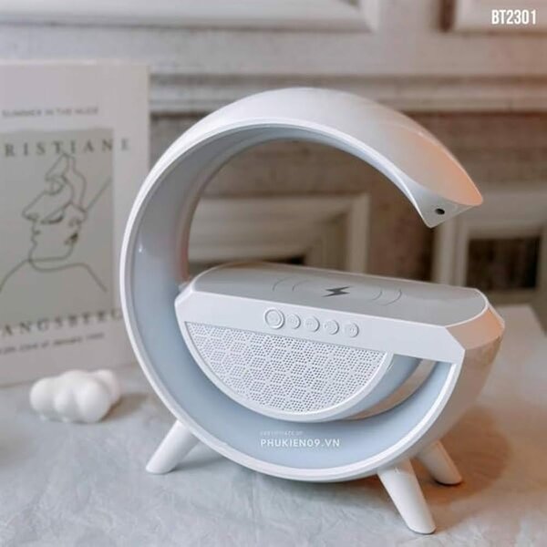 Station de Charge Sans Fil avec Enceinte LED
