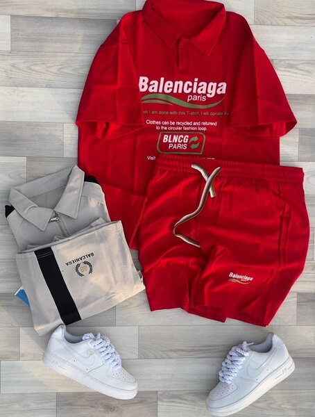 Ensemble sportswear rouge Balenciaga