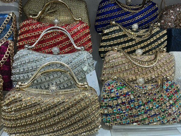 Gold handbag Clutch