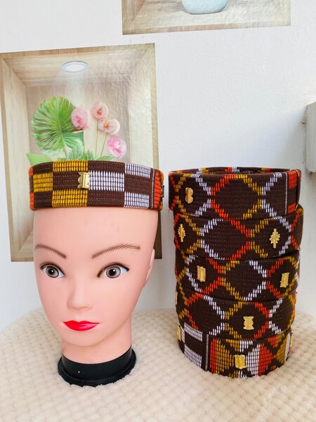 Couronne en Kente