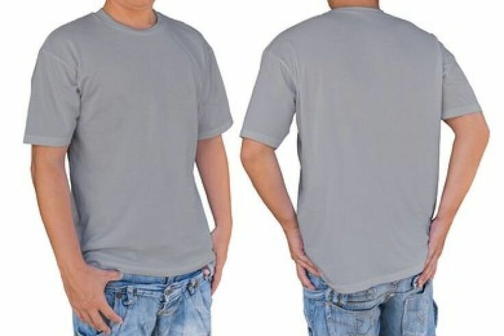 T-shirts couleur unique gris