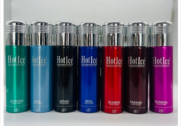 Hot ice spray