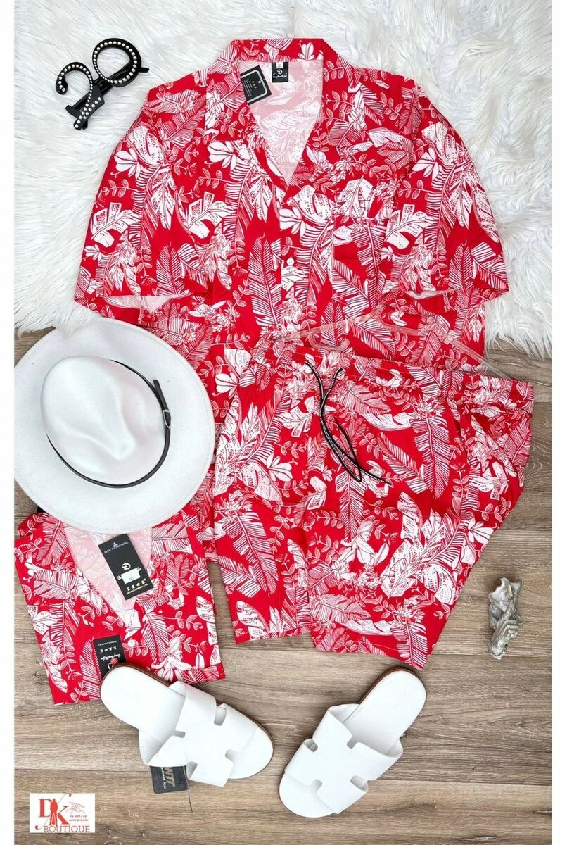 Ensemble tropical en été pour hommes