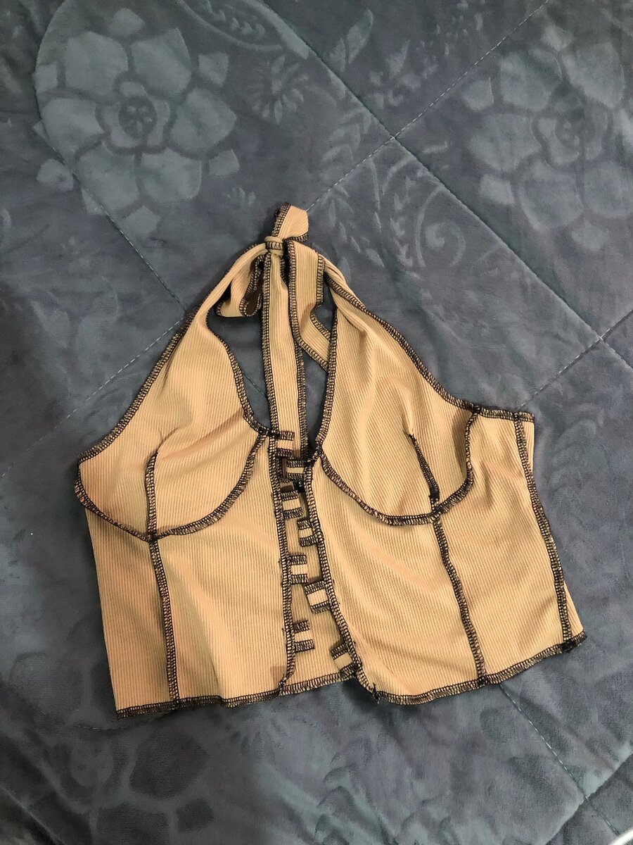 Tie down crop top