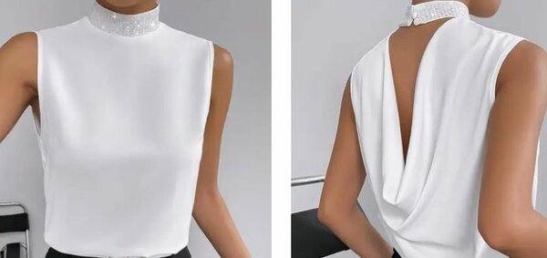 Blouse drapée