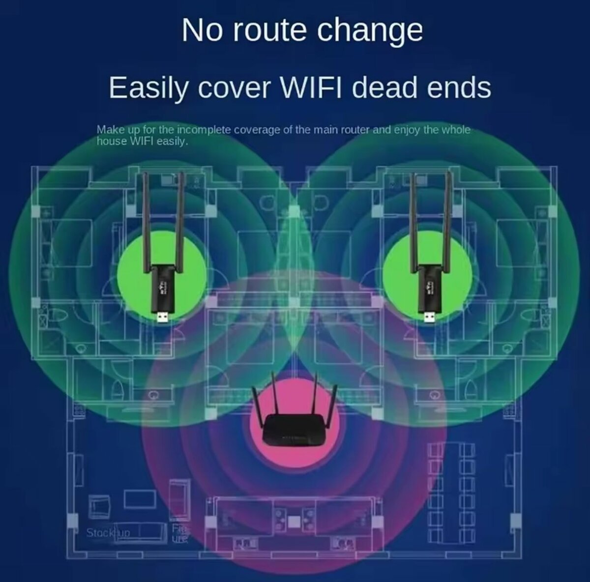 Booster signal internet 300 M