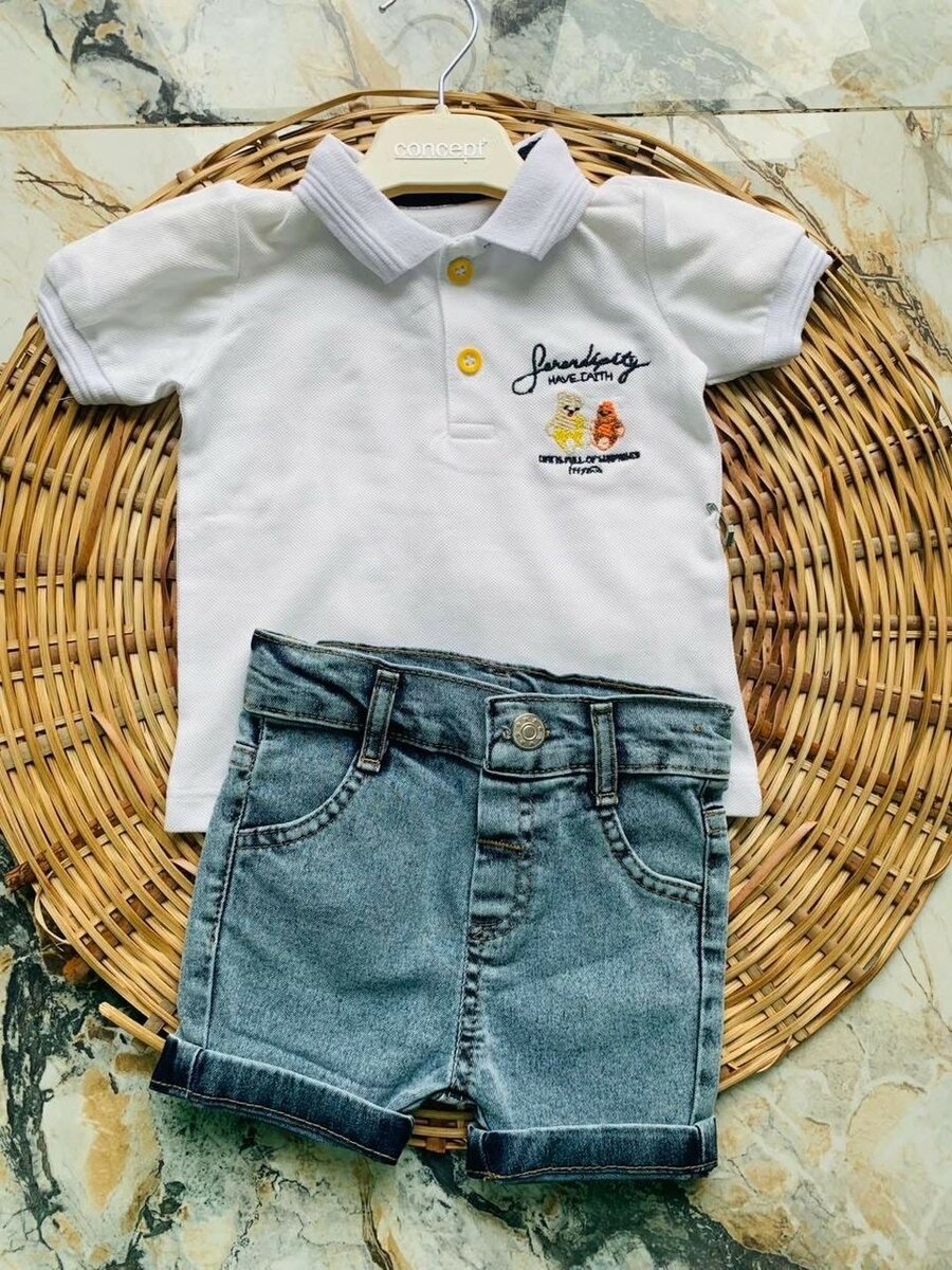 Ensemble Polo Enfant Blanc