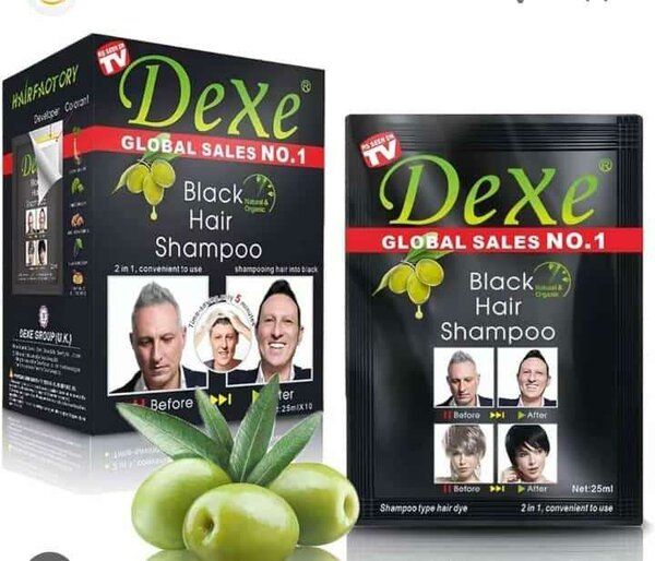 Shampoo colorant cheveux noirs DeXe