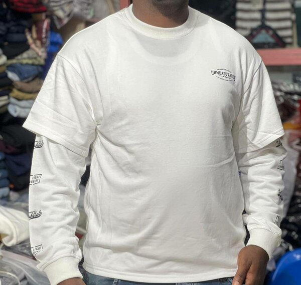 Sweat-shirt blanc tendance