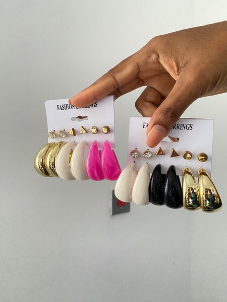 6 in 1 earring set