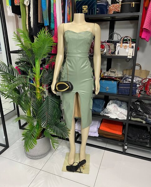 Leather dress