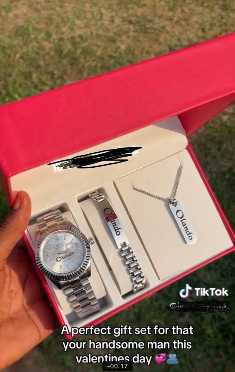 Male set custom jewellery