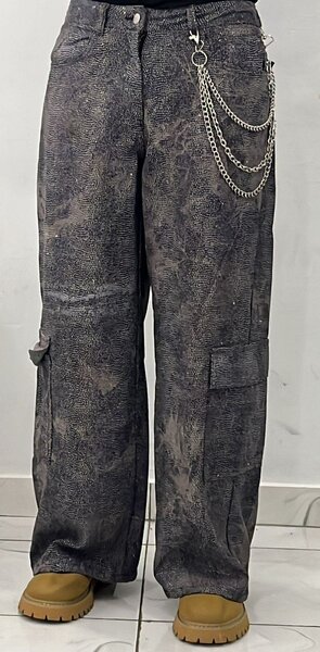 Pantalon cargo vintage unisexe
