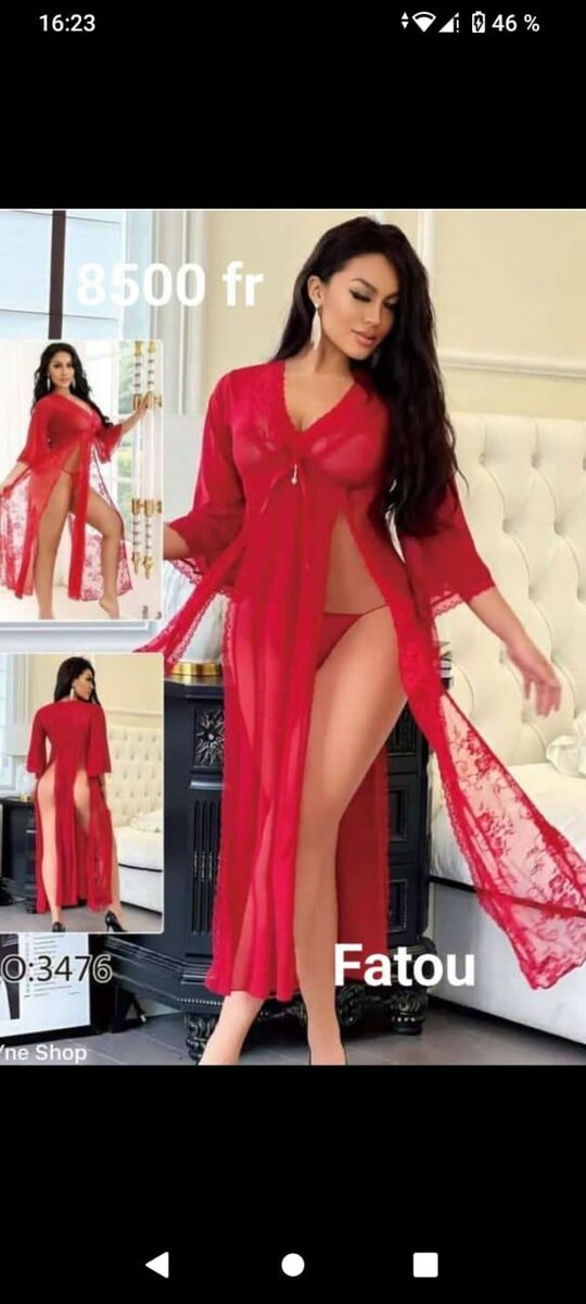 Robe de nuit en dentelle sexy