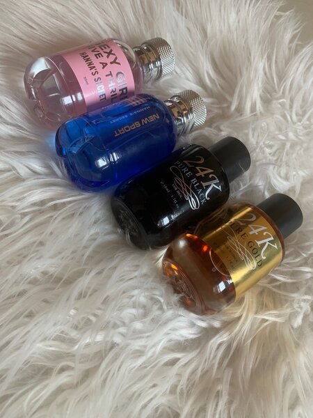 Perfume and splashes