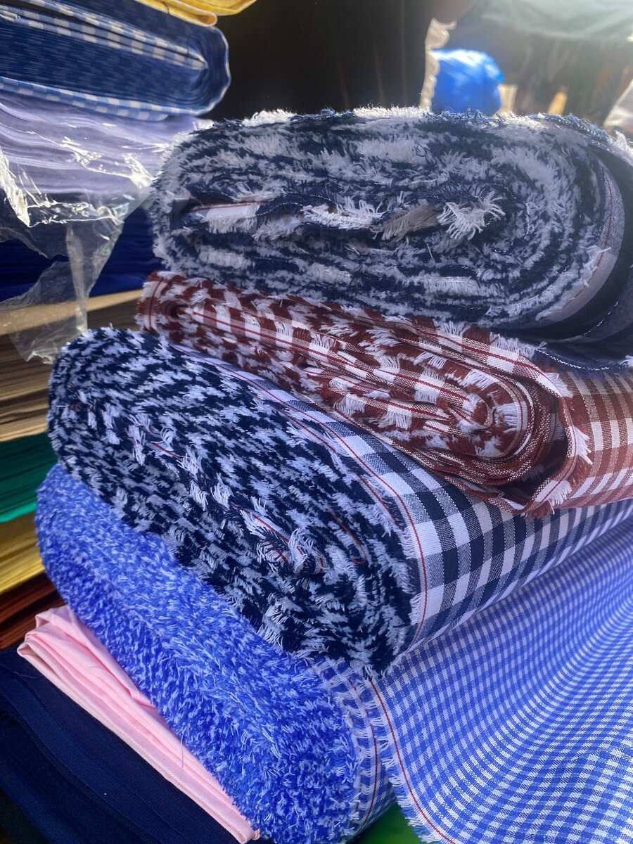 Tissu en coton à motifs